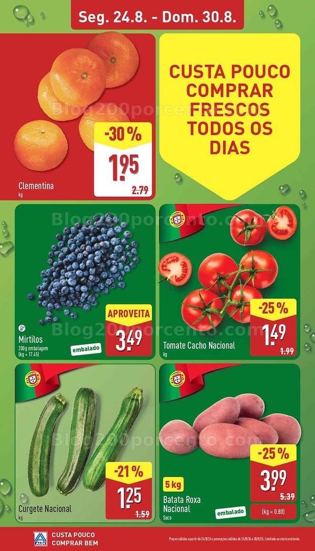 Antevisão Folheto ALDI Promoções de 24 a 30 agosto